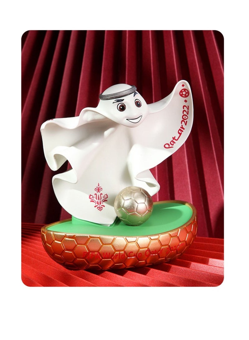 Tanwer Qatar World Cup mascot decoration football La'eeb mascot handmade is a gift for football fans - Image 3