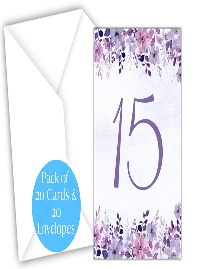 Elcer 20 Quinceañera Party Invitations with envelopes | Blank Fill-in Invites | 5 x 7 | 15th Birthday Party Favor | Sweet 15 | En Español | In Spanish - Image 3