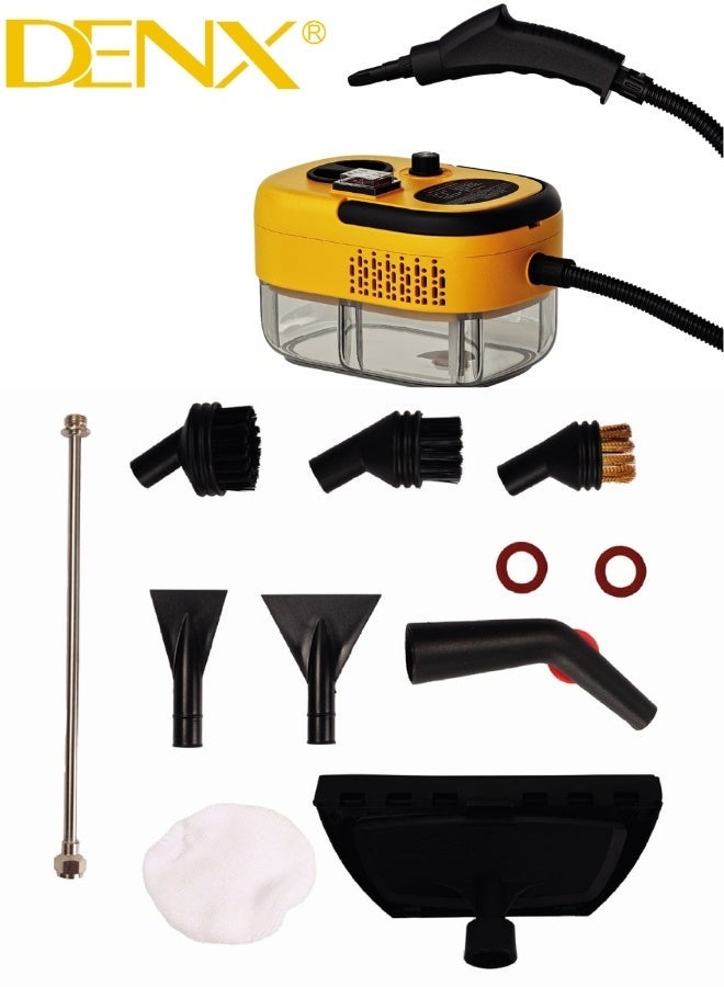 Denx DX2915 Multi-Purpose Steam Cleaner – 1500W Power with High-Pressure Steam for Deep Cleaning and Effective Sanitization of Kitchens, Bathrooms, Glass, Floors, and Furniture – 1.2L Water Tank with Full Accessories to Remove Grease, Dirt, and Bacteria without Chemicals, Safe and Eco-Friendly Solution for a Healthier Home - Image 2