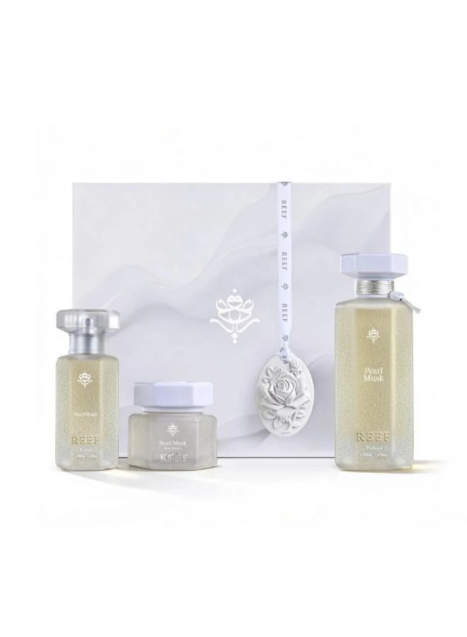ريف REEF BOX PEARL MUSK (100ML + 50ML + 50G Body Butter)