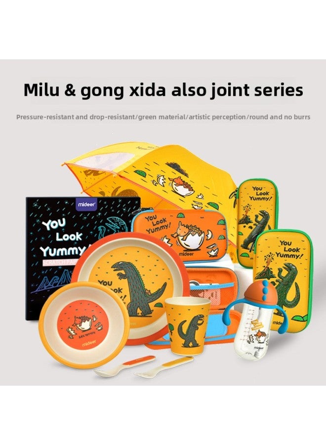 Mideer Milu Joint Model You Look Delicious Puzzle Kettle Stationery Box Tableware Umbrella Plush Toys-Color:mideer Pencil Case-Tyrannosaurus Rex (Large) - Image 4