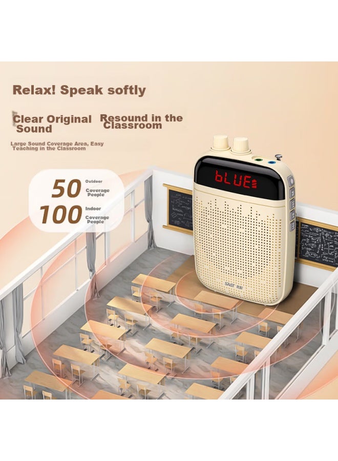 SAST K22 Portable Amplifier, Teacher-specific Bluetooth Speaker, Small Loudspeaker, Recording Microphone, Outdoor Tour Guide, Classroom Use, Portable Horn, High Volume - Image 3