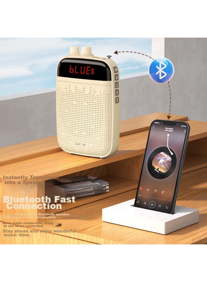 SAST K22 Portable Amplifier, Teacher-specific Bluetooth Speaker, Small Loudspeaker, Recording Microphone, Outdoor Tour Guide, Classroom Use, Portable Horn, High Volume - Image 2