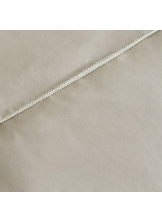Home Box Purely-Percale 3-Piece 300TC Percale Queen King Duvet Quilt Cover Set 220 x 220 cm  - Image 5