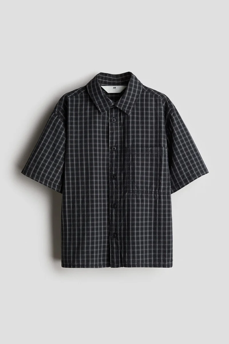H&M Short-sleeved cotton shirt