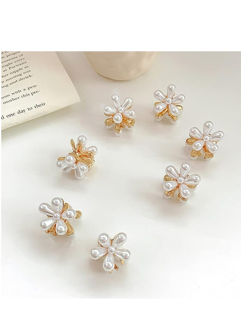 إسكدنيا 10 قطعة من الأقباط الصغيرة والميني مع تصميم الزهور، أقباط الشعر مع اللؤلؤ ذات النمط القديم، أقباط الزهور الحلوة، الشعر الزائف للفتيات، ومرشحات الشعر، مستلزمات الشعر للزفاف والقباط الشعرية للنساء، ال - Image 3