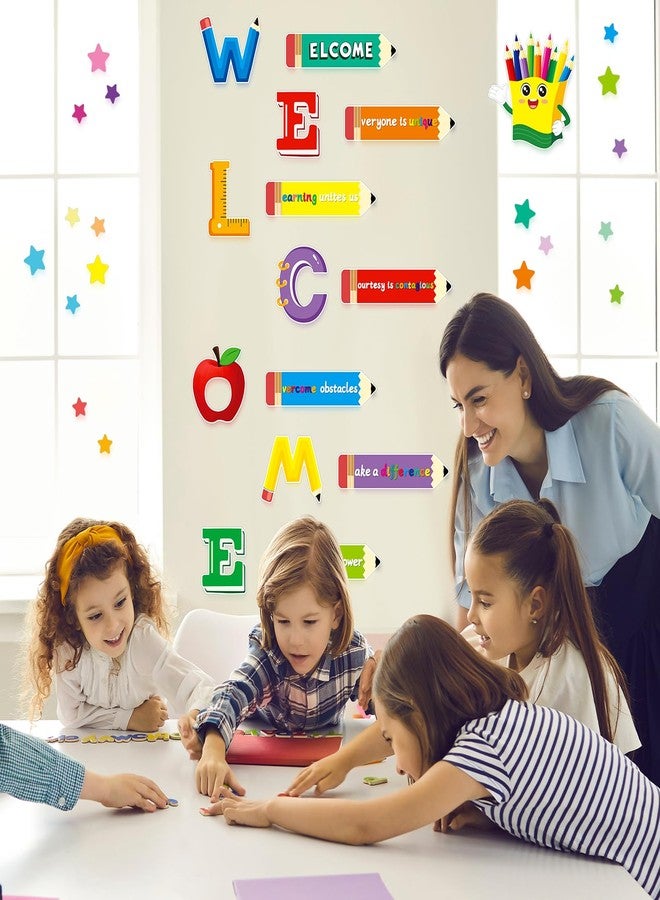 Yewfold Classroom Door Decor, Welcome Bulletin Board Decorations Set,Classroom Wall Decor for Elementary Middle School Teacher Supply (Welcome) - Image 5