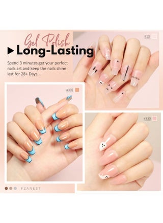 Gel Nail Polish Jelly Nude Set,Sheer Natural Milky Pink 6 Colors Gel Polish Nail Kit Soak Off LED UV Varnish Nail Art Manicure Kit - view 3