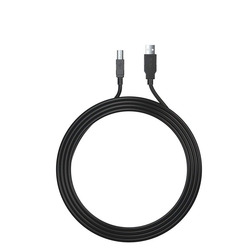 PWR+ كابل USB 2.0 بطول 6 أقدام من نوع A إلى نوع B عالي السرعة لواجهة الصوت، لوحة مفاتيح ميدي، ميكروفون USB، خلاط، مكبر صوت، شاشة، آلة موسيقية، نظام ضوء فلاش للابتوب ماك PC - Image 3
