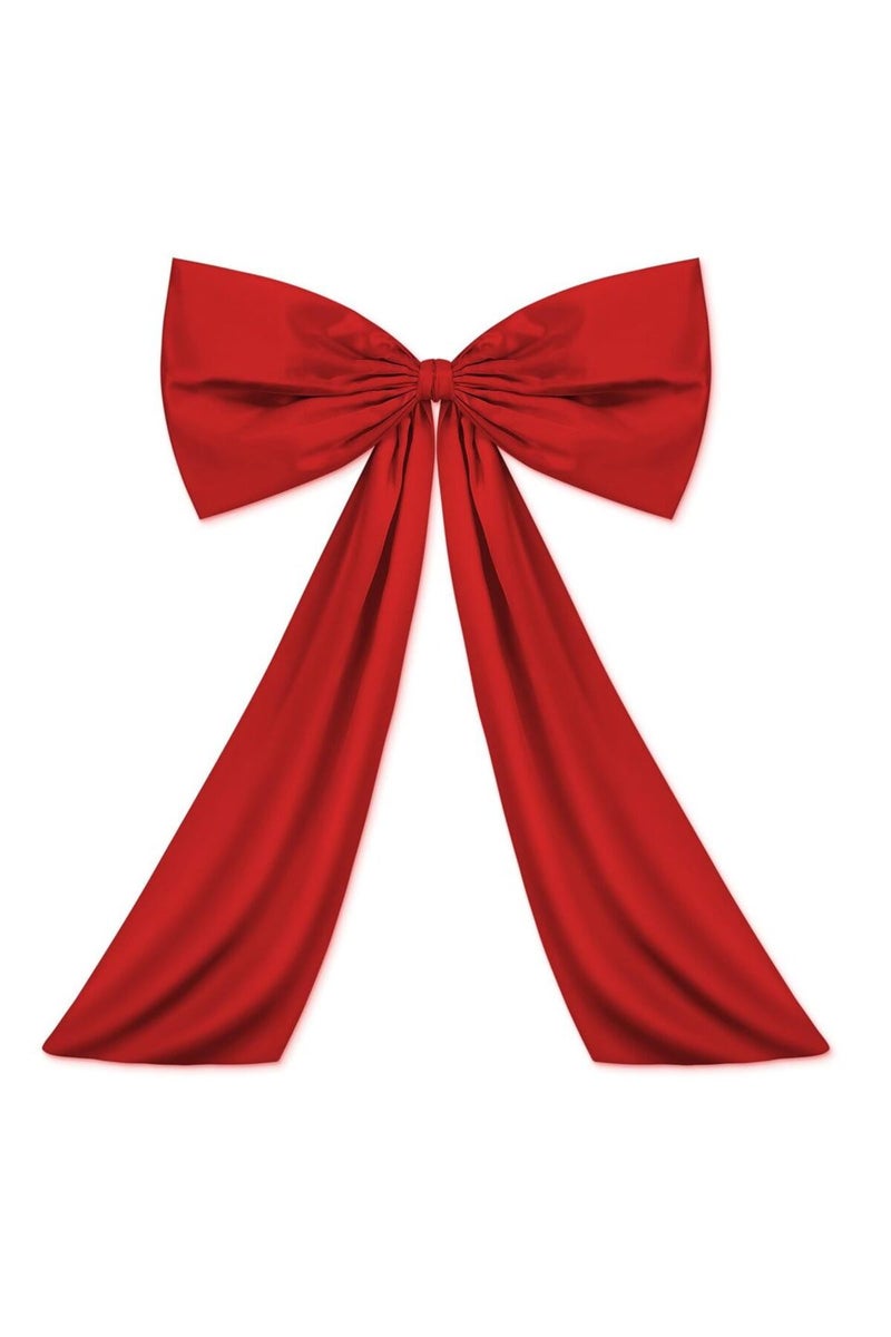 65X105CM Red Large Bow Themed Party Decorations Christmas Tree Topper Bow Ribbon for Christmas Weddi
