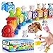 XPQKDC Toddler Learning Toys for 1 2 3 Year Old Farm Animal Train Set with Counting Sorting Matching 10 Farm Animals Finger Puppets Barns Easter Christmas Birthday Preschool Gift for Baby Boys Girls - Image 2