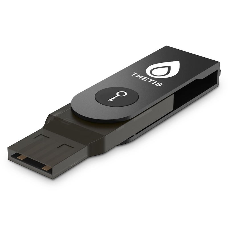 THETIS FIDO U2F Security Key, Thetis [Aluminum Folding Design] Universal Two Factor Authentication USB (Type A) for Extra Protection in Windows/Linux/Mac OS, Gmail, Facebook, Dropbox, SalesForce, GitHub - Image 1