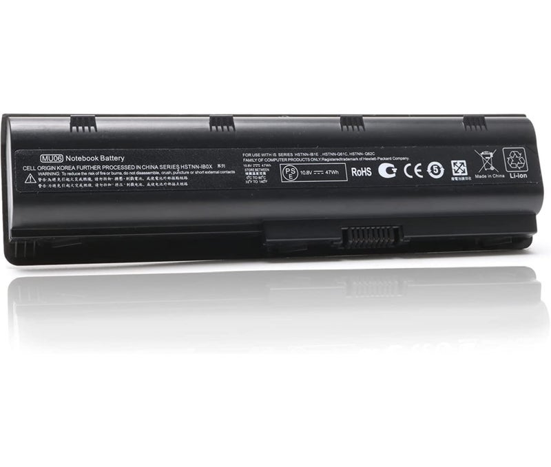 MU06 MU09 Battery Compatible for HP G6 G7 G62 G72 G4 / 2000 PC / DV6 DV7 DM4 / Compaq Presario CQ32 CQ42 CQ43 CQ56 CQ57 CQ62 CQ72 435 436[10.8V 5200mAh 6Cell] - Image 1