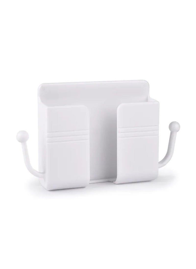 DIGI CORE - 5 Pcs Wall Mount Phone Holder Phone Stand With Data Cable Receiving Hole Multi Purpose Phone Charging Dock with Adhesive Phone Holder For Shower Charging Compatible With iPhone And Android Multicolor - Image 1