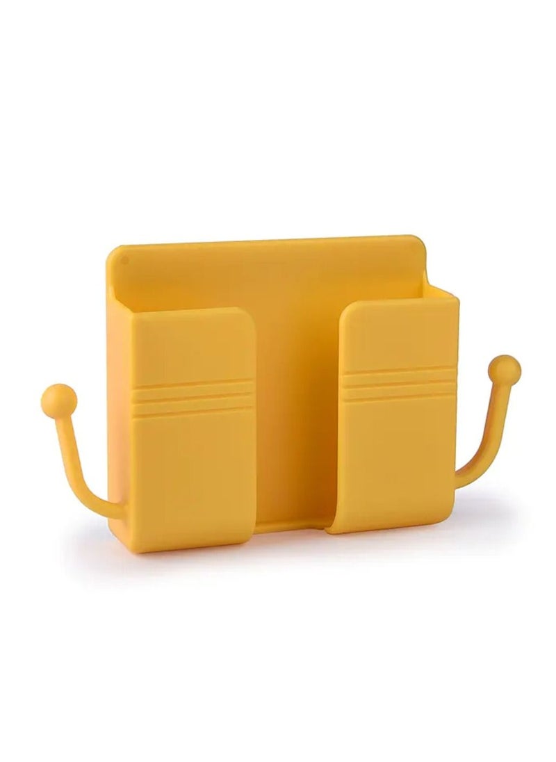 DIGI CORE - 5 Pcs Wall Mount Phone Holder Phone Stand With Data Cable Receiving Hole Multi Purpose Phone Charging Dock with Adhesive Phone Holder For Shower Charging Compatible With iPhone And Android Multicolor - Image 1