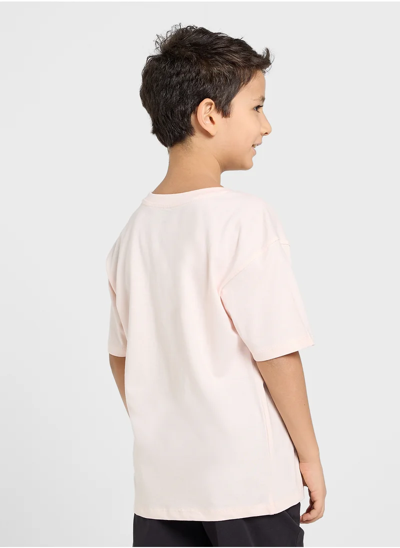 ريبلز مع نمشي BOYS DROP SHOULDER T-SHIRT