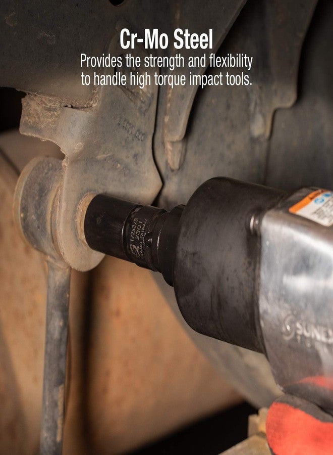 SUNEX TOOLS 3305 5 Pc. 3/8" & 1/2" Dr. Adapter and Universal Joint Impact Set - Image 4