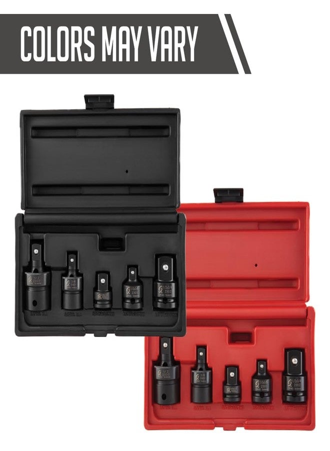 SUNEX TOOLS 3305 5 Pc. 3/8" & 1/2" Dr. Adapter and Universal Joint Impact Set - Image 5