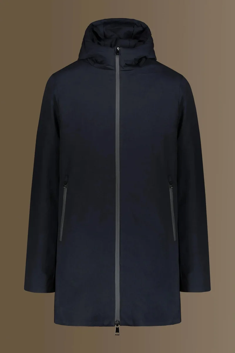 دوبل غانغر Coated tech parka - DK Blue
