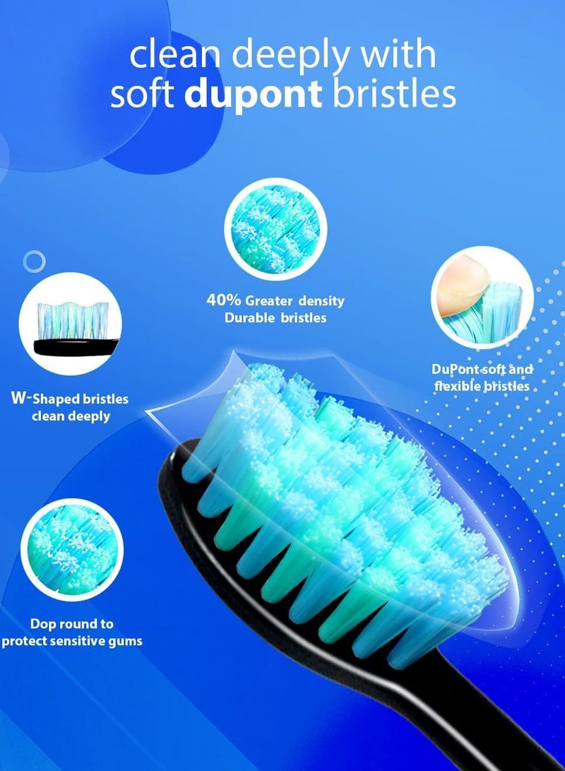 general Sonic Electric Toothbrushes for Adults, 8 Brush Heads Electric Toothbrush with 37000 VPM Deep Clean 6 Modes 18 Gear, Rechargeable Toothbrushes Fast Charge 4 Hours Last 50 Days - Image 2