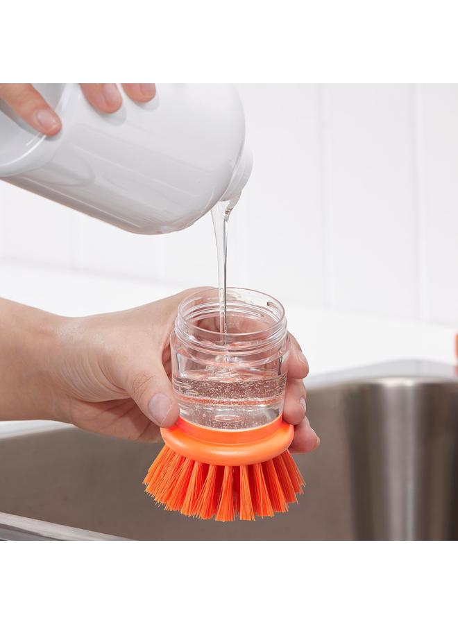 erorex Dish-washing brush with dispenser, bright orange - Image 4