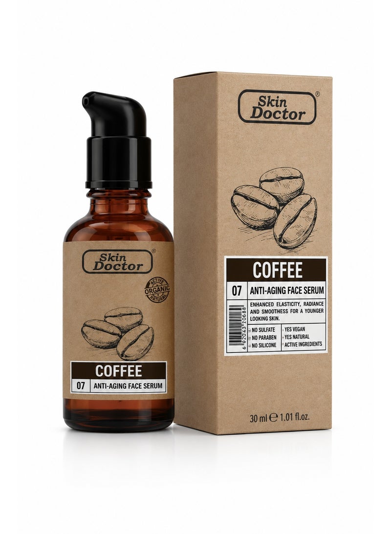 Skin Doctor Coffee Anti-Aging Face Serum with Coffee Extract, Brightening & Firming, 30ml - Image 1