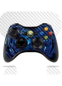 Mightyskins Carbon Fiber Skin For Microsoft Xbox 360 Controller Blue Vortex | Protective, Durable Textured Carbon Fiber Finish | Easy To Apply, Remove, And Change Styles | Made In The Usa