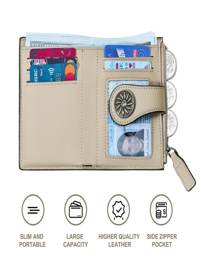 Tipmile Small Wallet for Women Bifold RFID Blocking Card Holder Leather Wallets with Zipper Coin Pocket - Image 5
