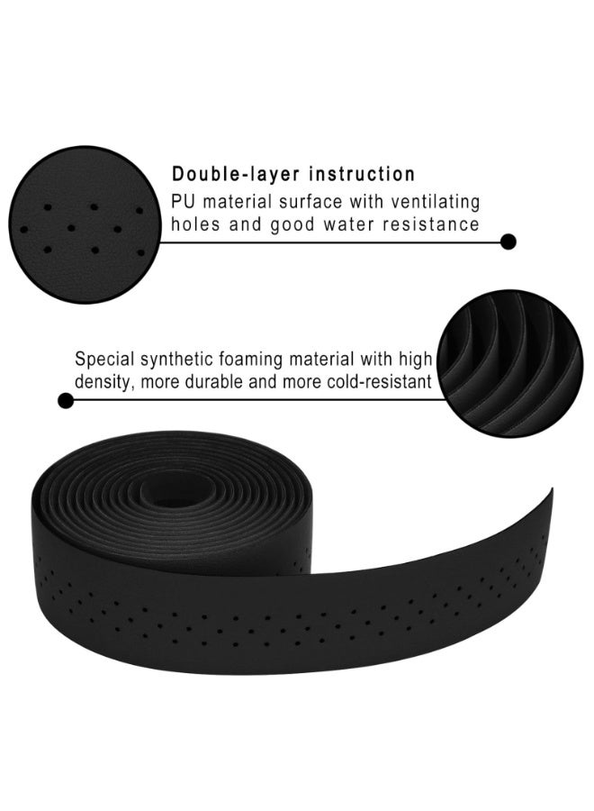 LAMAY 2 PCS Bike Handlebar Tape EVA Black - Enhance Your Bike Grip with These Bicycle Handle Bar Tape - Wrap Your Bike for An Awesome Comfortable Ride - Image 3