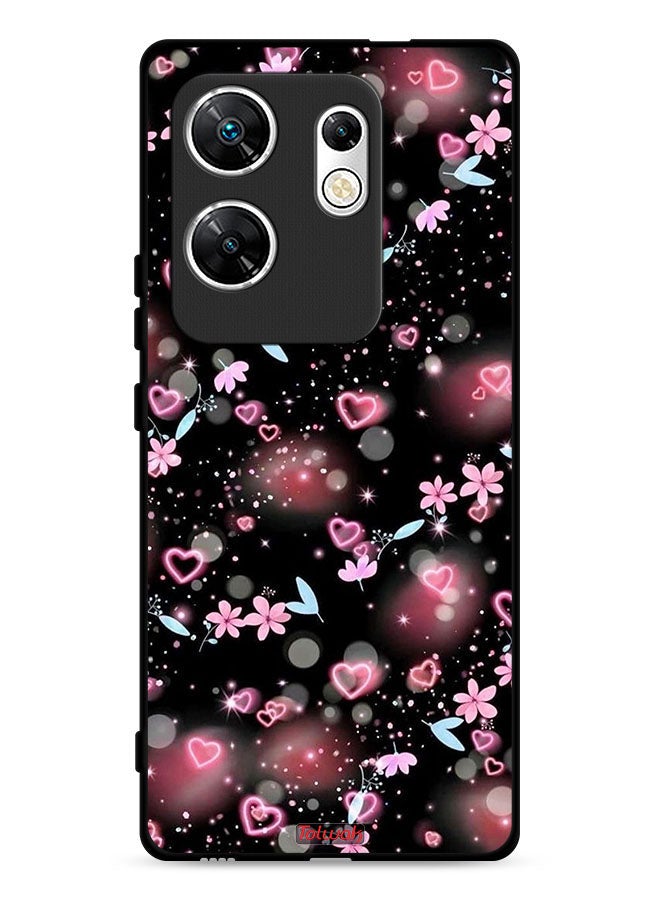 Tolwak Infinix Zero 30 4G Protective Case Cover Small Hearts And Flowers - Image 1