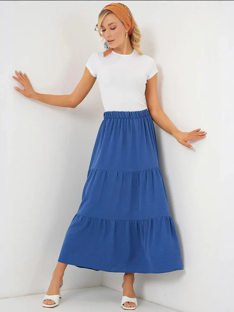 بيغ دارت تنورة ماكسي بنقوش بارزة من