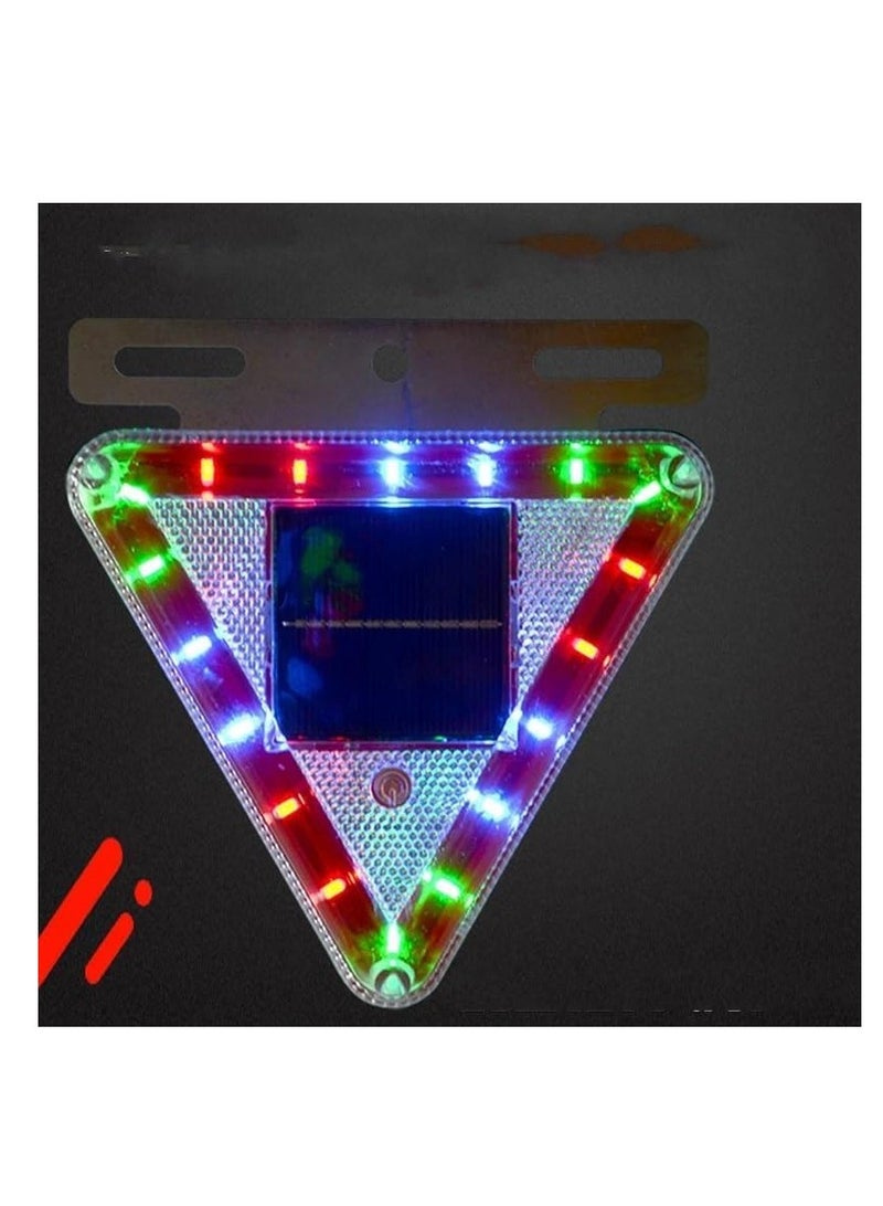 ماركة غير محددة مصباح طاقه شمسيه مغناطيسي LED خارجية للمركبات الطوارئ إضاءة تحذيرية وامضة بالطاقة الشمسية مقاومة للماء (عبوة من قطعتين)  - Image 4