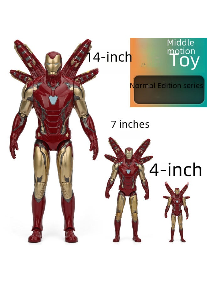 Children's Pvc Toy Model - 4/7/14 Inch Regular Version Marvel Avengers Assembled Figurine Plaything-Color:7 Inch Hulk - Image 2