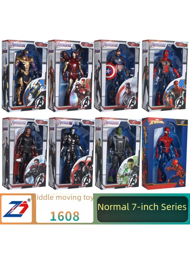 Children's Pvc Toy Model - 4/7/14 Inch Regular Version Marvel Avengers Assembled Figurine Plaything-Color:7 Inch Hulk - Image 4