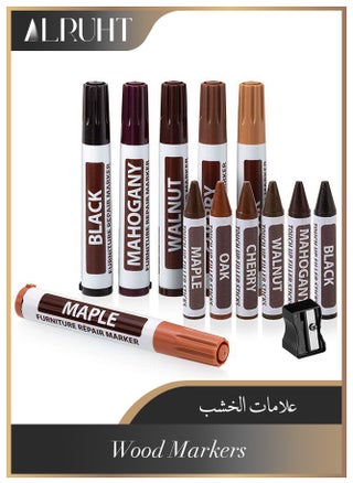 Furniture Repair Kit, Wood Markers and Wax Sticks with Sharpener Kit for Stains, Scratches, Wood Floors, Tables, Carpenters, Bedposts, Touch Ups and Cover Ups - pzsku/ZE6C8740BF53FD8265D0AZ/45/1746207561/f12ba619-8ef4-424c-807a-1dafcae8239a