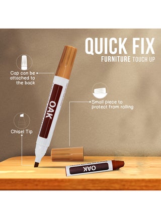 Furniture Repair Kit, Wood Markers and Wax Sticks with Sharpener Kit for Stains, Scratches, Wood Floors, Tables, Carpenters, Bedposts, Touch Ups and Cover Ups - view 4