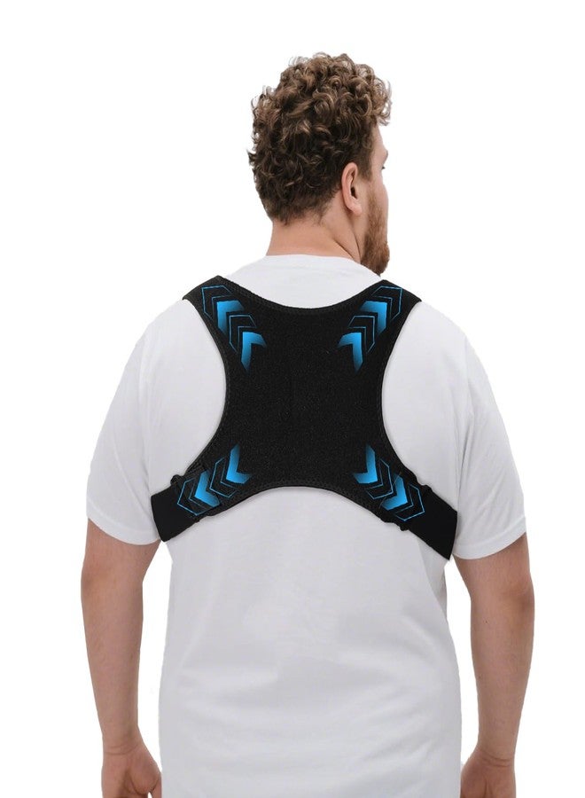 King Mills Plus Size Back Brace for Lower Back Pain, Breathable Posture Corrector for Women & Men Plus Size XL to XXXL, Adjustable Support Brace for Big & Tall - Image 1