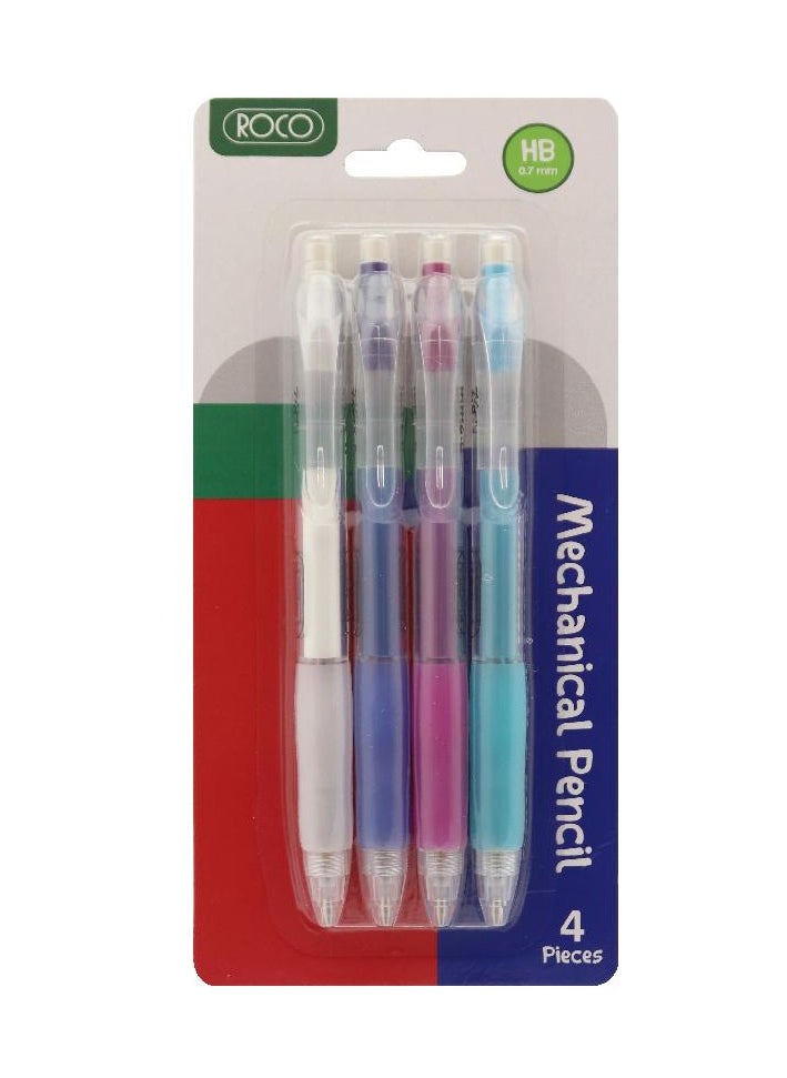 ROCO 4 Piece Dot Mechanical Pencil Set Multicolour  - Image 1