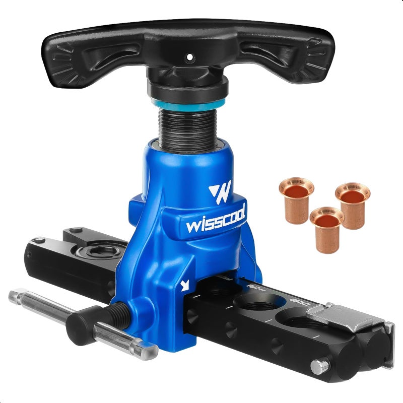 Wisscool Flaring Tool HVAC 1/4â€ -3/4â€ Single Flare Tool 45Â° Eccentric Tubing Flare Tool with Clutch Limit for Copper Pipe Tube Plumping Work(2 in 1) - Image 1