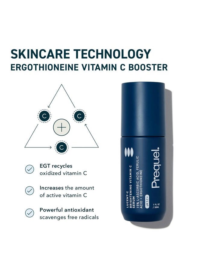 Prequel Skin - Lucent-C Vitamin C Facial Serum - L-Asorbic Acid and Ferulic Acid Face Treatment - 1 Fl Oz - Image 4