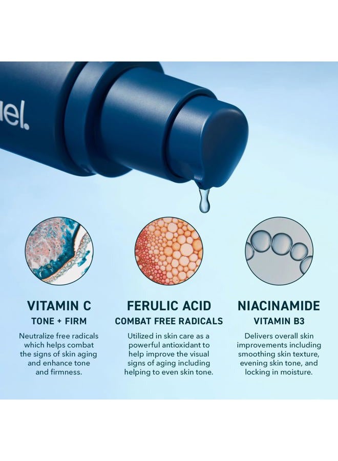 Prequel Skin - Lucent-C Vitamin C Facial Serum - L-Asorbic Acid and Ferulic Acid Face Treatment - 1 Fl Oz - Image 3