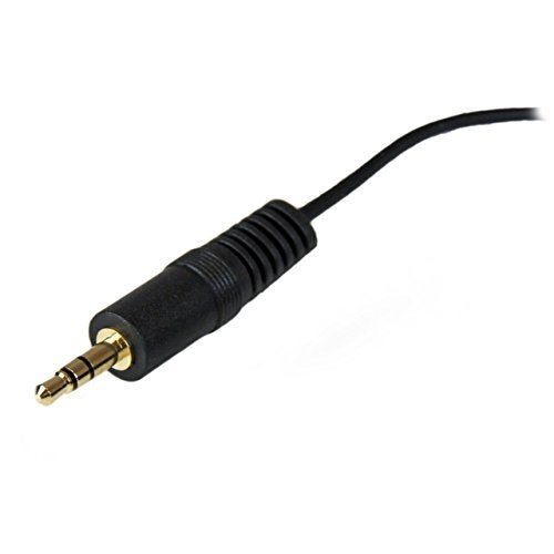 StarTech.com 12 ft. (3.7 m) 3.5mm Audio Extension Cable - PC Speaker Extension Audio Cable - Strain Relief - Black - Aux Cable (MU12MF) - Image 2
