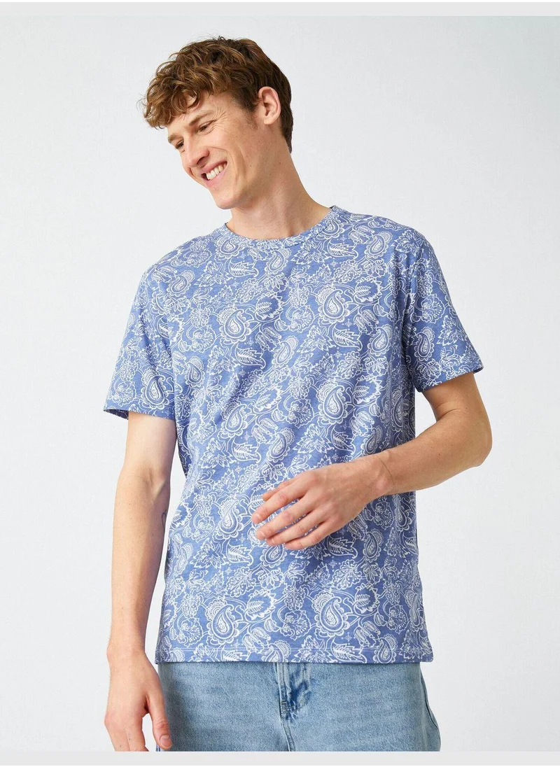 KOTON Floral Patterned T-Shirt
