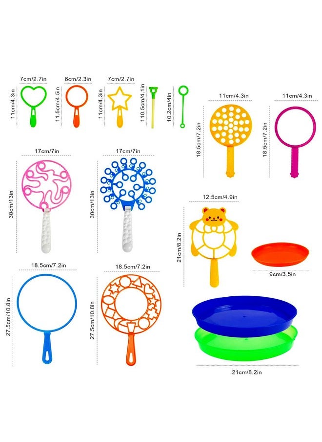 Bubble Wands Set, 15 Pack Big Bubble Wand Toy Set With Tray Bulk Funny Bubble Making Toys For Kids - Summer Outdoor Bubble Toys & Also Gifts For Kids Birthday Games Bubbles Party Favors - pzsku/ZE6C8EFB7CF8E4B568924Z/45/_/1733730190/e53d75e1-ec51-4b94-9cae-0b3039310697