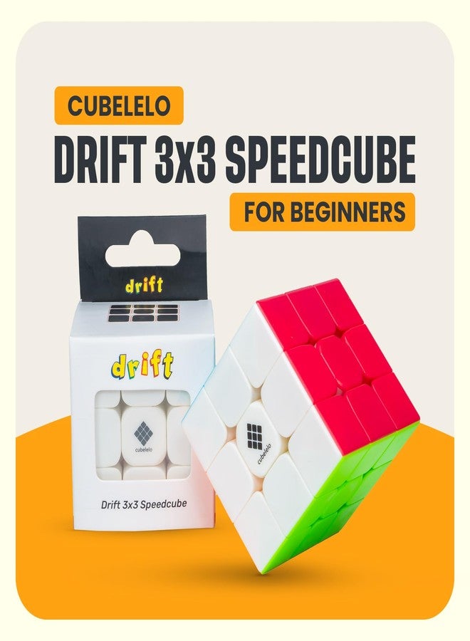 Cubelelo Drift Warrior 3x3 Stickerless Cube | Beginner Speedcube for Kids Boys Girls Above 3 4 5 6 Years Old & Above | Magic Puzzle Toy | Durable & Smooth Cube with Anti-Pop Design 3 3 - Image 2