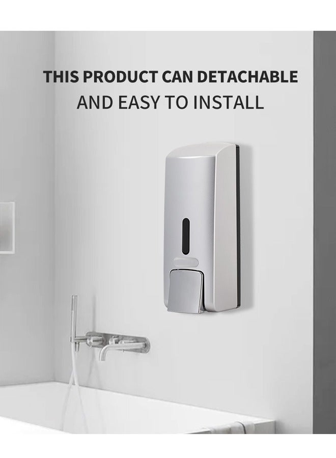 Loquat Automatic soap dispenser, wall mounted soap dispenser，with infrared sensor, can be repeatedly added and used, suitable for hotels, bathrooms, kitchens, restaurants, gyms - Image 4