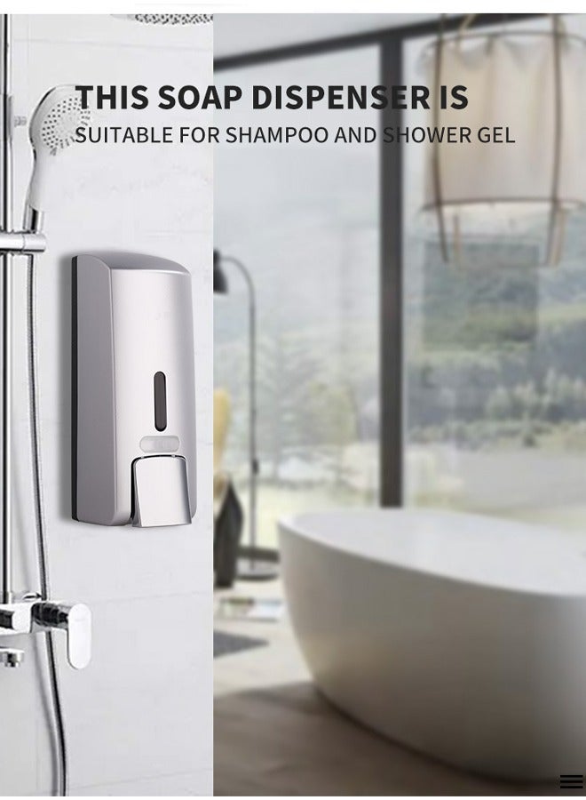 Loquat Automatic soap dispenser, wall mounted soap dispenser，with infrared sensor, can be repeatedly added and used, suitable for hotels, bathrooms, kitchens, restaurants, gyms - Image 3