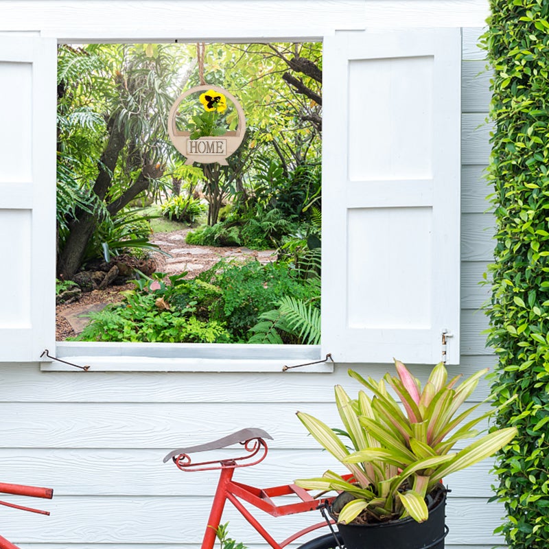 Wall Flower Holder Hanging Flowerpot Flower Container Wall Flowerpot Wall Hanging Planter - Image 2