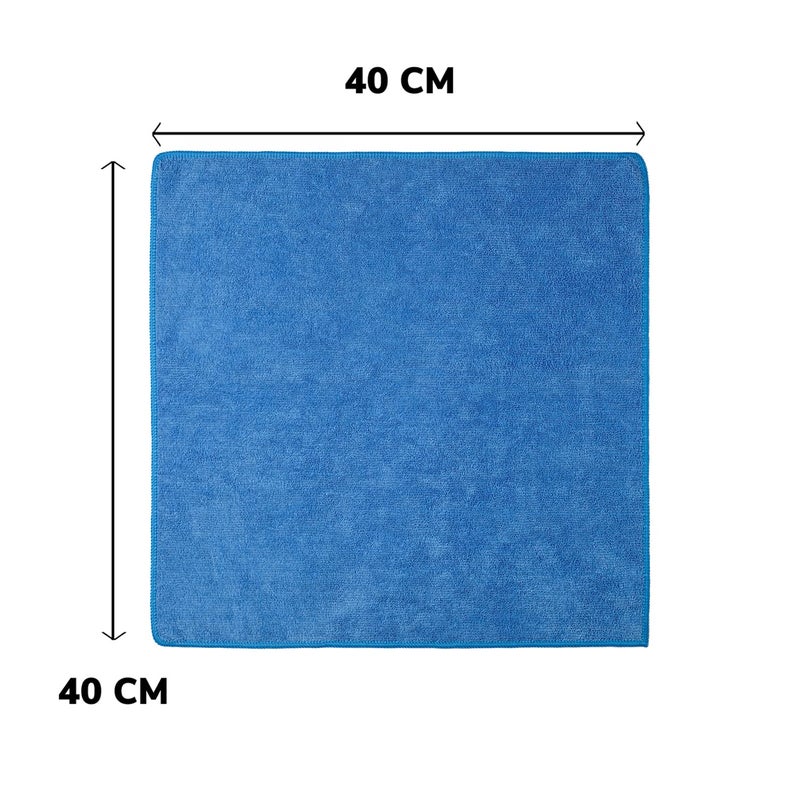 ShineXPro Microfiber Car Cleaning Cloth - All Purpose 300 GSM Microfiber Terry - 8Pcs - 40x40 cm - Microfiber Cloth for Car & Bike - Multipurpose use for Washing Polishing and Drying - Image 2