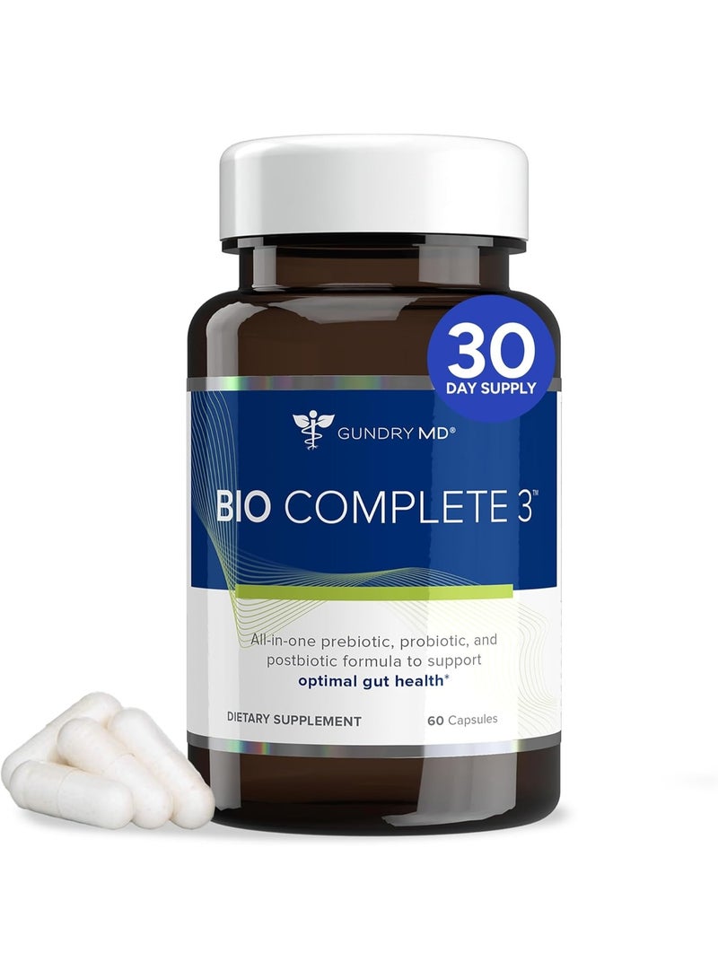 Gundry MD Bio Complete 3 - 3-in-1 Probiotic, Prebiotic & Postbiotic Formula for Gut Health, 30 Servings - Image 1